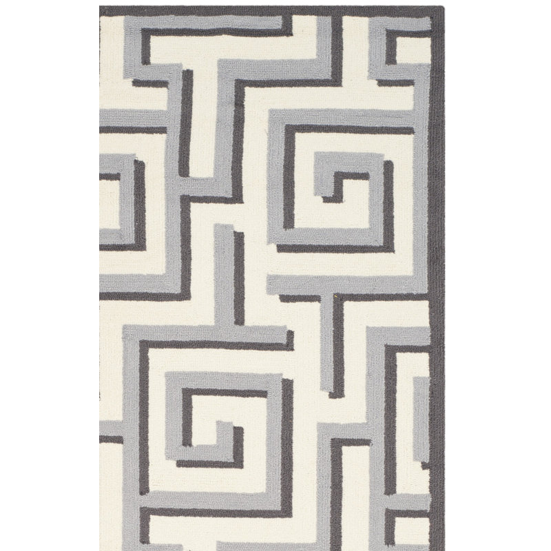 Naya Hand Hooked Performance Abstract Rug, Rectangle 3'6" x 5'6"