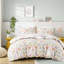 Housse de couette avec imprimé tigre et bordure florale pour chambre à coucher