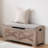 Gaomon Storage Chest – A Wooden Storage Bench Equipped With Seating And Two Safety Hinges, Designed As An Entryway Bench With Storage, And A Charming Farmhouse Trunk Suitable For Both The Bedroom And Living Room, In Grey.