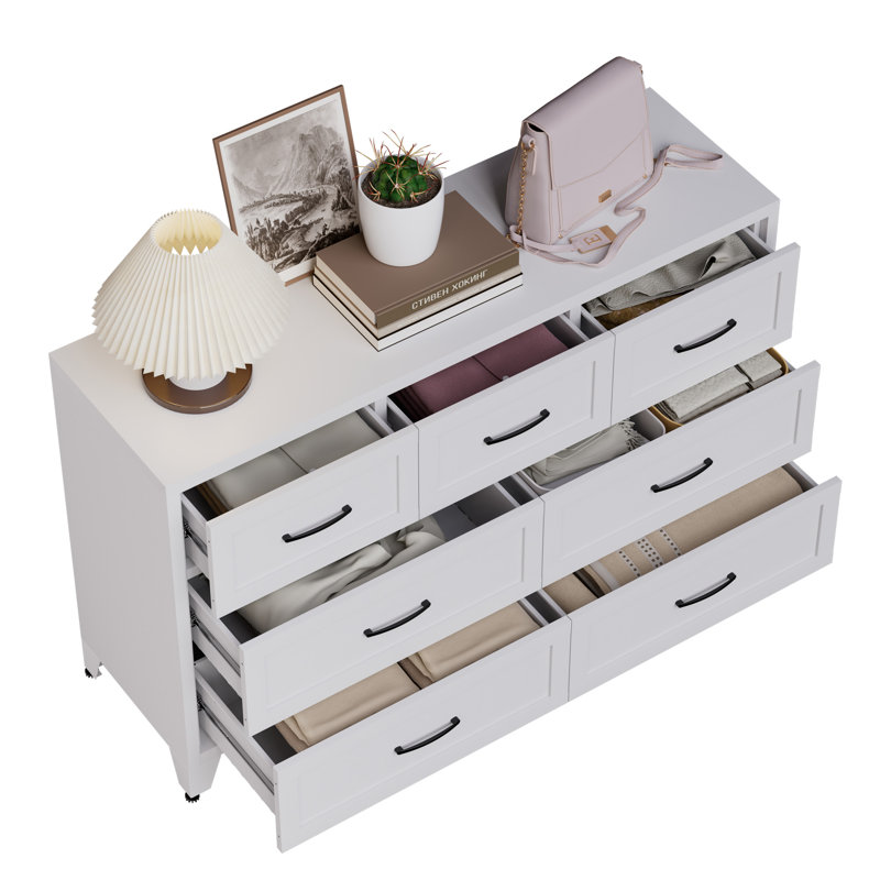Commode 7 tiroirs, Blanc