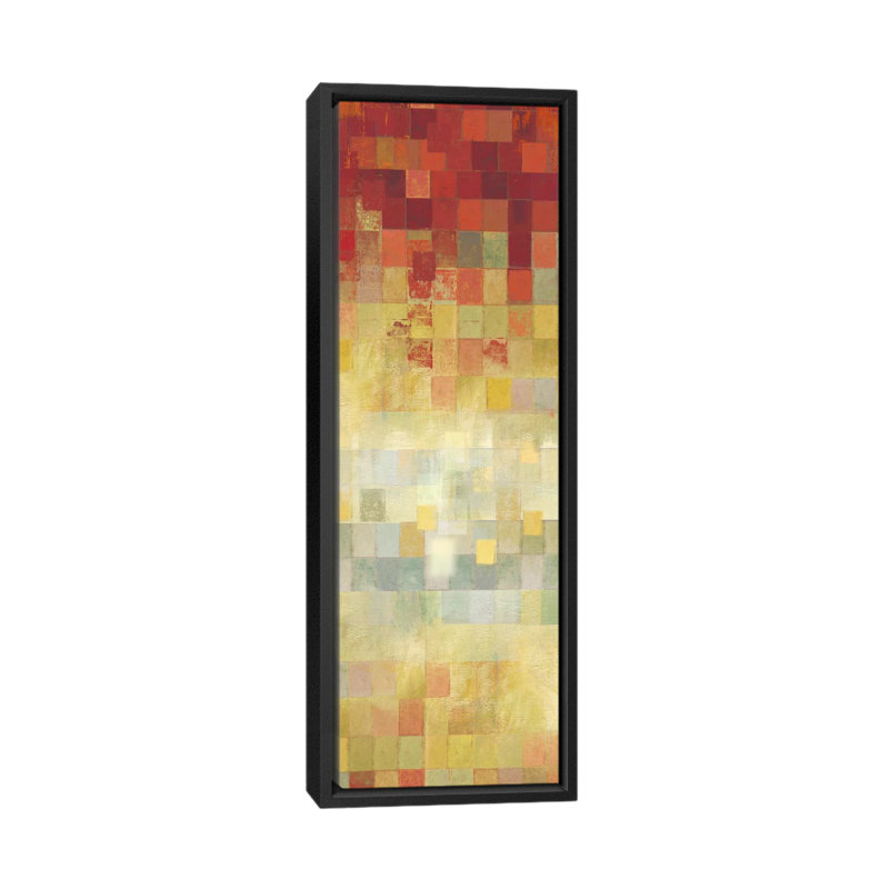 Facettes de PI Studio - Estampe numérique sur toile tendue avec châssis, H 36 po x l 12 po x P 1,5 po, Toile avec cadre noir