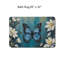 Tapis pour salle de bain bleu sarcelle à motif floral bleu 20 po x 32 po
