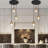 Loram 3-Light Dimmable Glass Cluster Pendant
