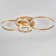 Frasher Classic Golden Loops Energy Efficient 5-Light 110cm LED Semi Flush Mount