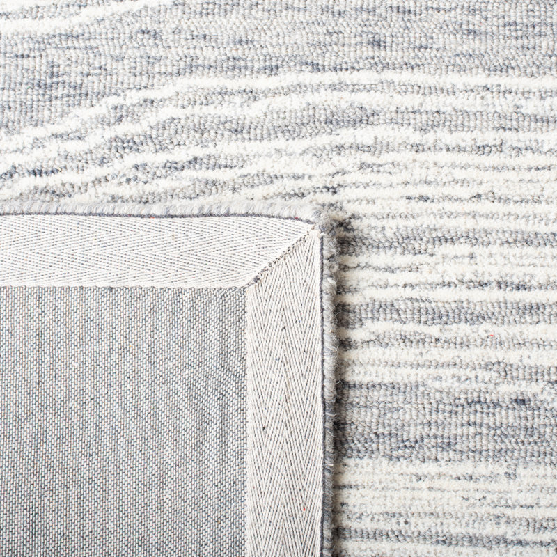 Tapis ivoire en laine touffeté à la main Wimmer, Carré 6 pi
