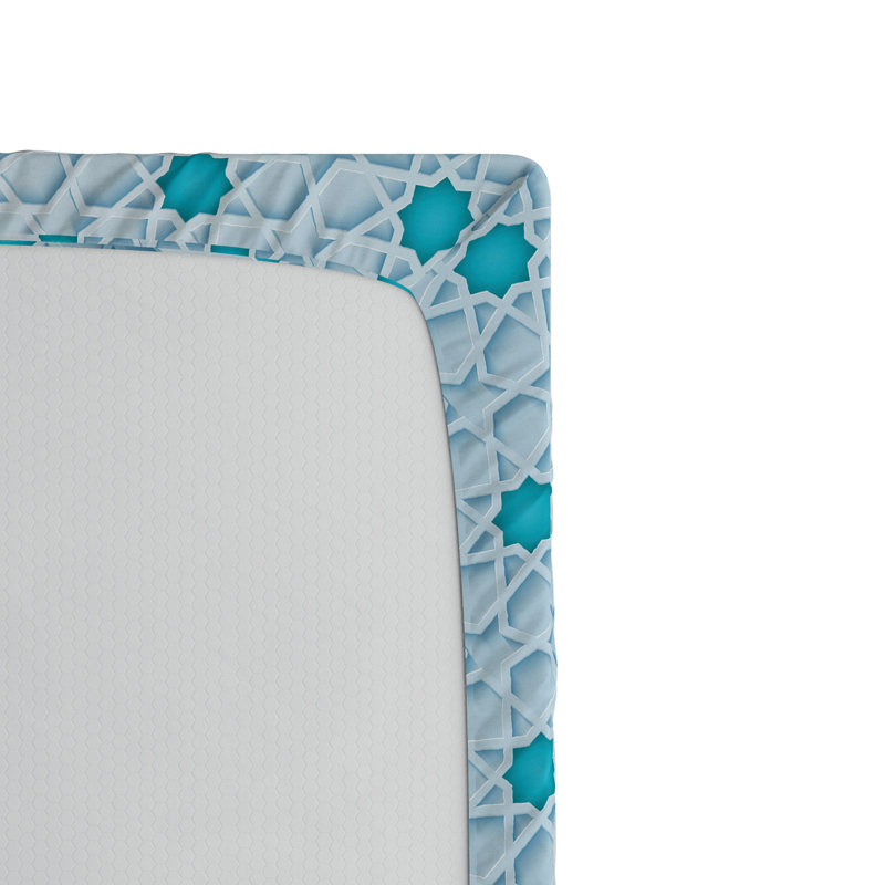 Microfiber Geometric Fitted Sheet, Full Fitted Sheet