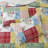 Modern Floral Geometric Quilt Set, 3-Piece Reversible Coverlet and Pillow Shams-110379271-110379274