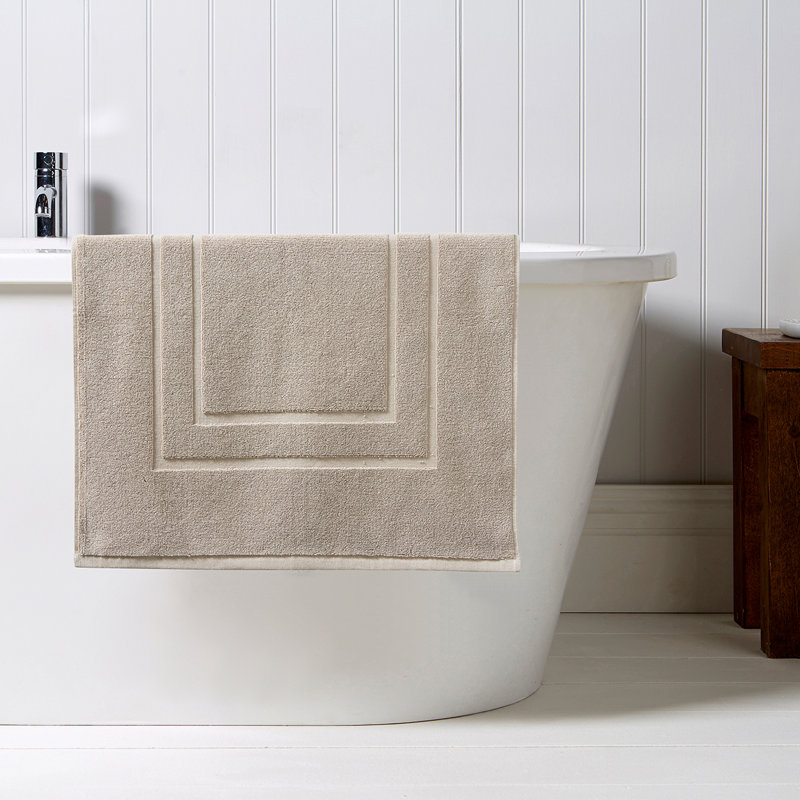 Brixton 100% Cotton Towelling Mat, Pebble