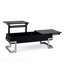 Table basse noire à plateau relevable avec cadre chromé-274944291