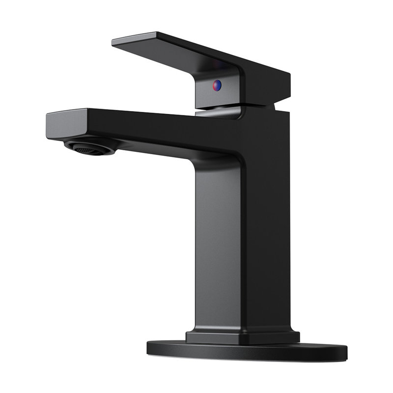 Robinet moderne élégant en zinc noir mat pour une utilisation polyvalente dans la salle de bain