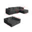 Canapé modulaire en L à 3 places Boneless H613-1915218714-1915218693