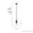 Klein 1 Light Glass Cone Pendant-70776547-70776546