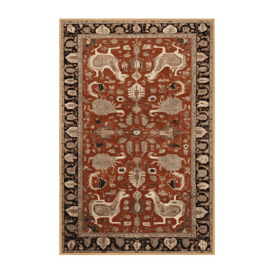 Tapis brun lavable à la machine