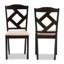 Chaise en bois massif Lewisville-100147105-100147106