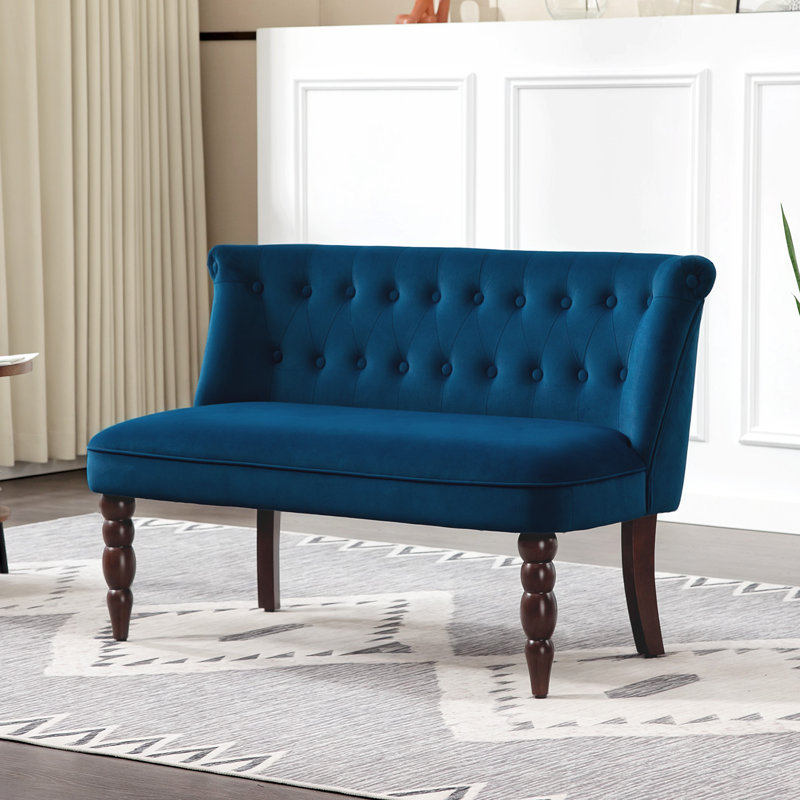 Aava 2 Seater Loveseat, Navy