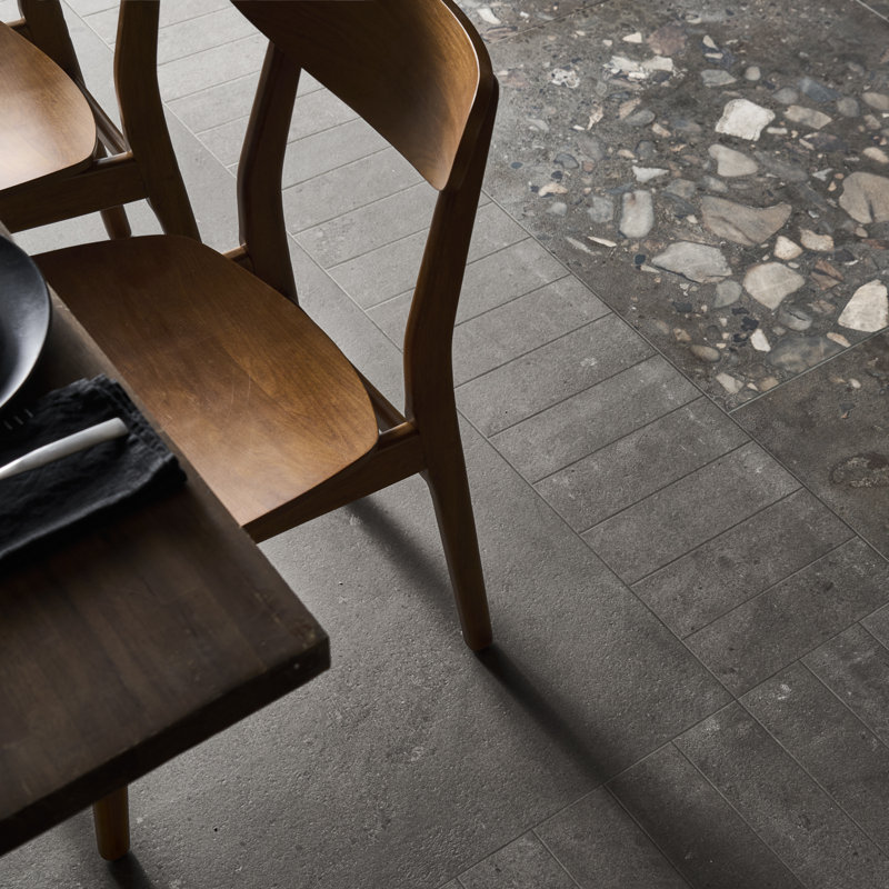 Piccoli Grande Semi-Polished Porcelain Tile, Gray