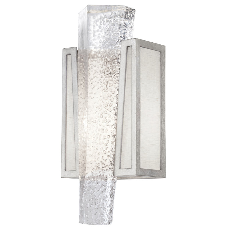 Crownstone Flush Mounted Sconce, Silver