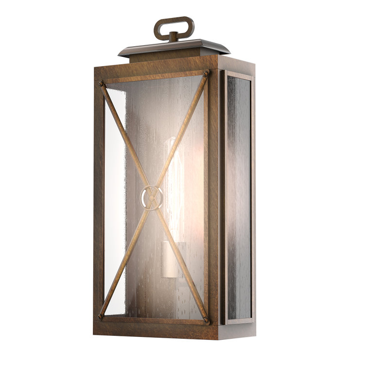 Revington Plug & Play 1-Light Outdoor Wall Light in Transitional and Modern Style-18.69 Inches Tall and 8.98 Inches Wide