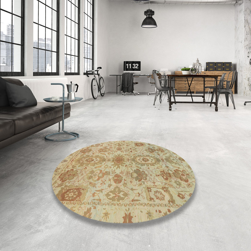 Oriental Indoor Rug, Round 5'