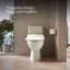 Siège de toilette chauffant allongé PureWash E545, bidets électriques pour toilettes existantes-101379941