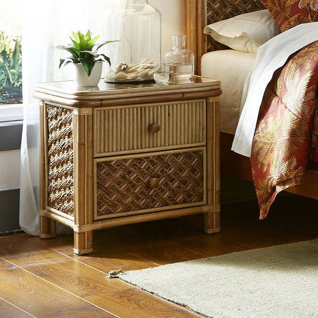 Jovani 26.5'' W Wicker / Rattan Nightstand Bay Isle Home™