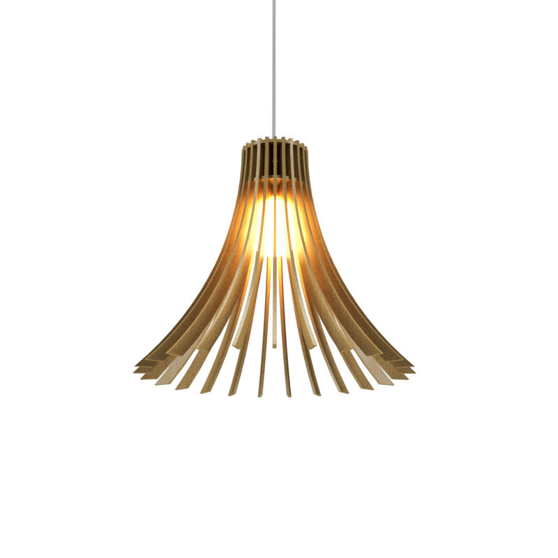 Maple Contemporary LED Pendant Light with Silver Cord