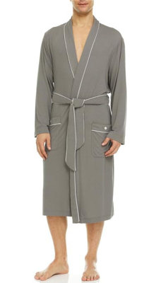 Jersey Boy / Man+ Above Knee Bathrobe with Pockets
