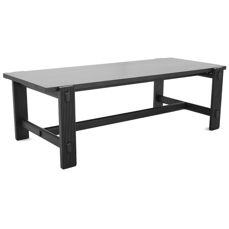 Kindred Dining Room Table, Dark Brown Wood, Wood