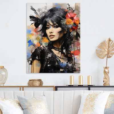 Portrait de femme couture punk Couture