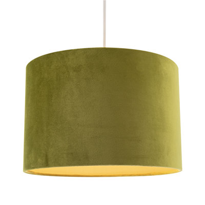 Soft Velvet Fabric Round Lamp Shade For Table Or Pendant By