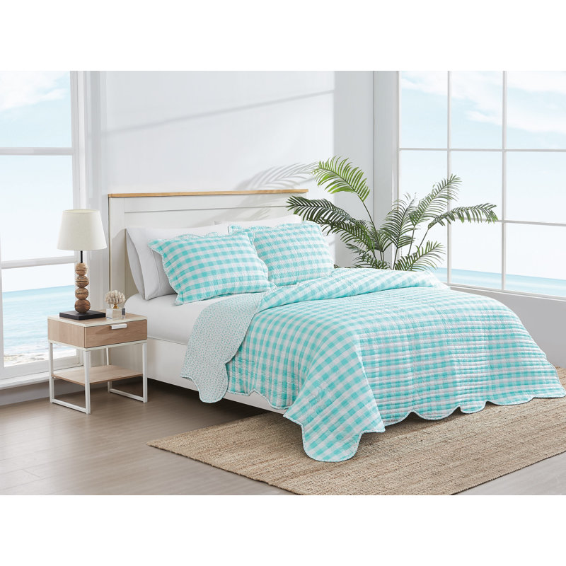 Ensemble de courtepointe Scout Barnaby Checkham, Courtepointe grand + 2 oreillers décoratifs