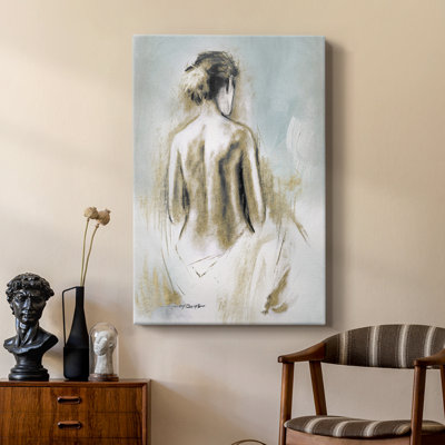 Figure in Golden Light I -Custom Wrapped Gallery Cavas
