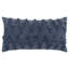 Coussin décoratif à motif de chevrons torsadés bleu marine