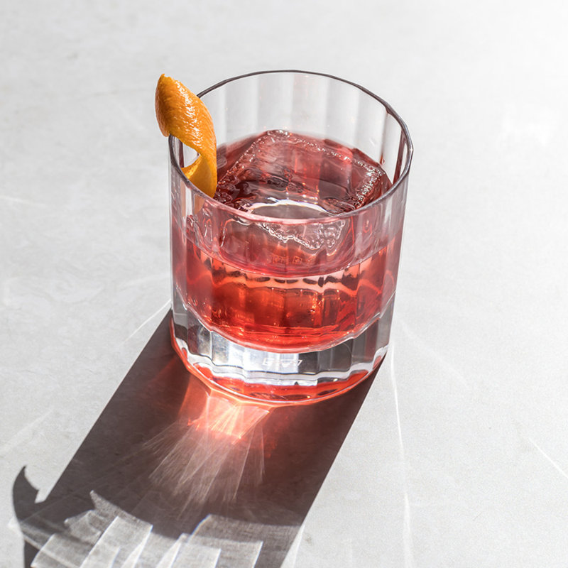 Fluted Handmade Crystal Drinking Glass, 8.5
