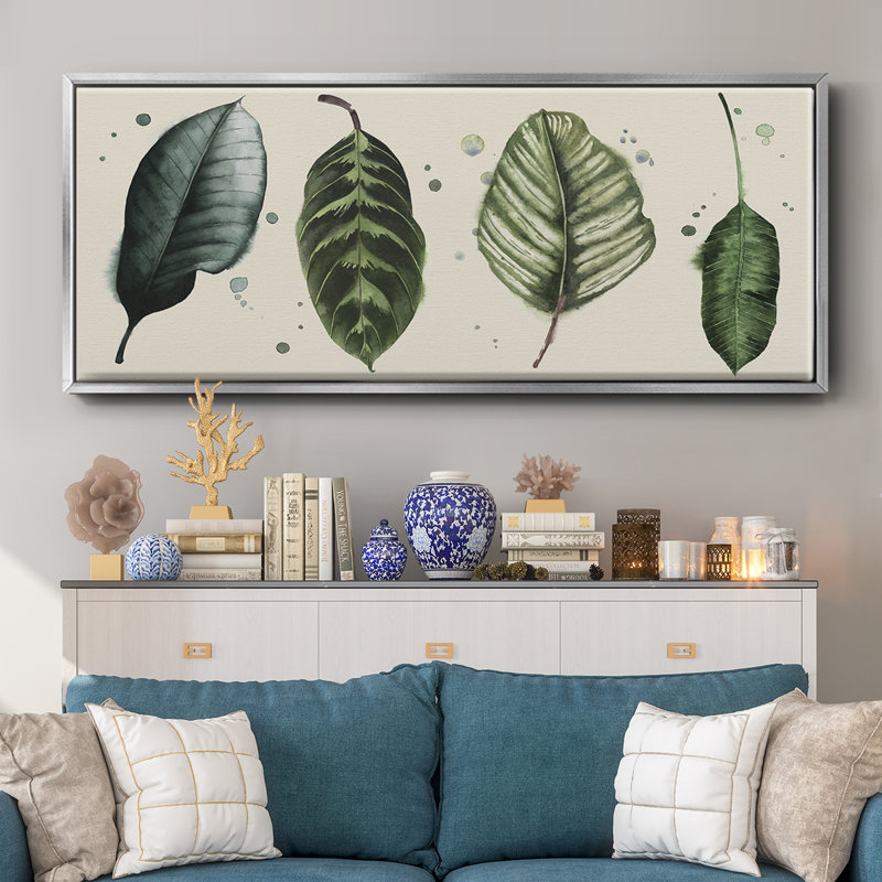 Palm Line- Framed Canvas