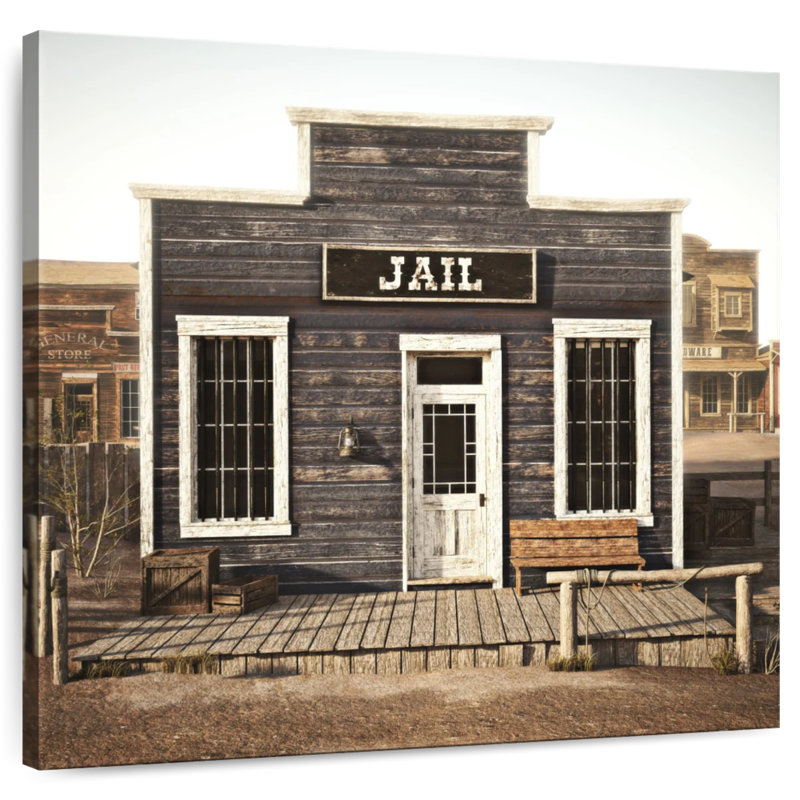 Lelar Western Jail, 33" H x 33" W