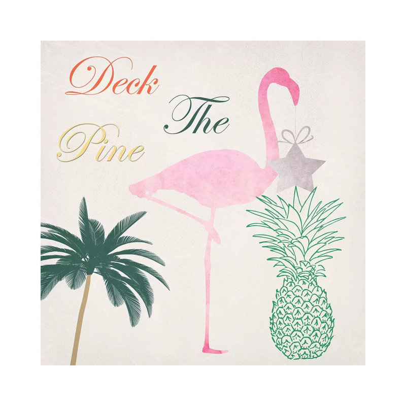 Deck The Pine by Sheldon Lewis - Wrapped Canvas Print, 66.04 cm H x 66.04 cm W x 1.91 cm D
