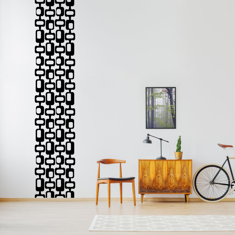 Abstract Wall Decal, Black