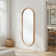Quebec Solid Oak Oval Full Length Mirror