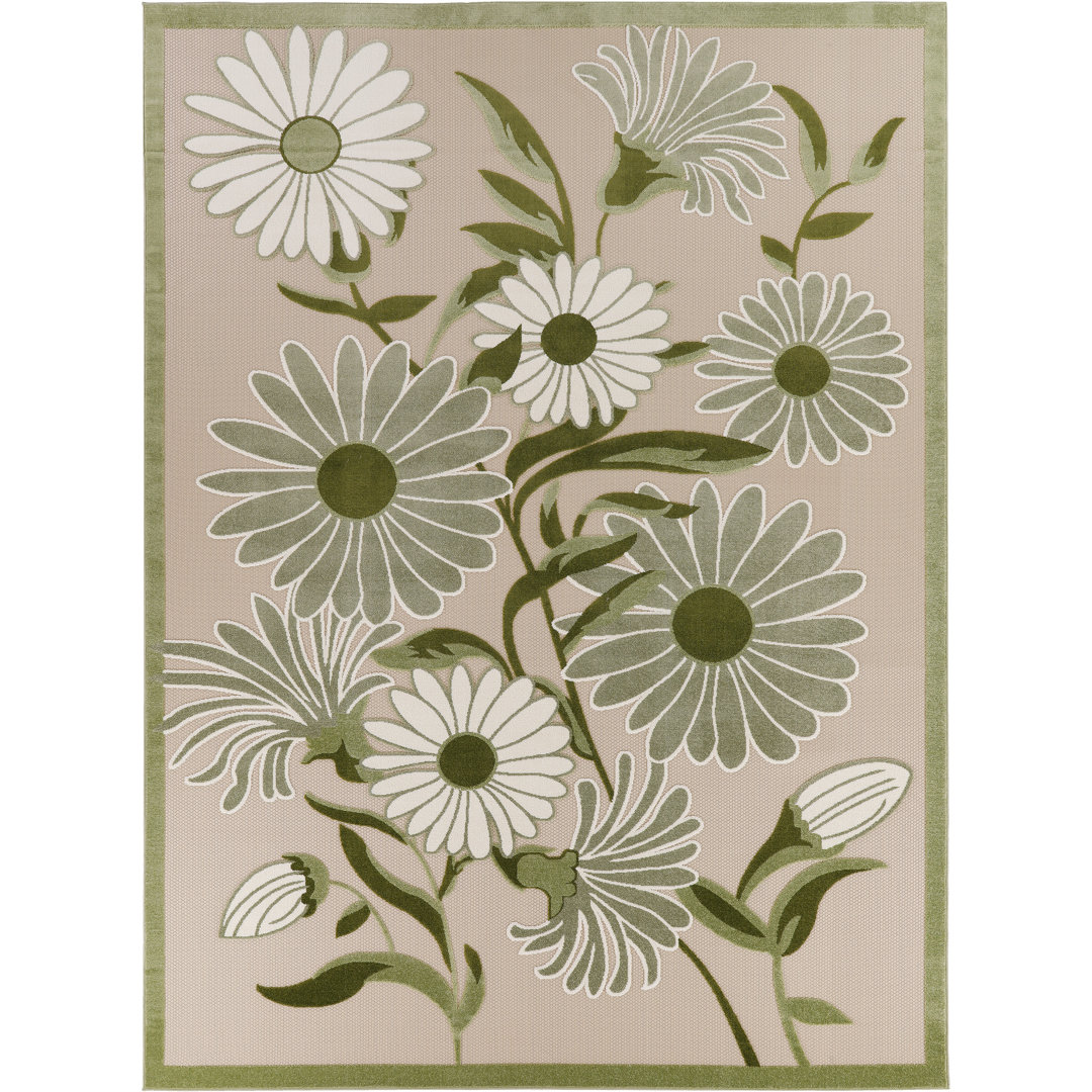 Niccoli Floral Indoor / Outdoor Rug Winston Porter Rug 