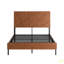 Structure de lit double en métal, lit plateforme carré avec rangement sous le lit, aucun matelas à ressorts requis-2062295472