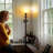 60'' Black Torchiere Floor Lamp