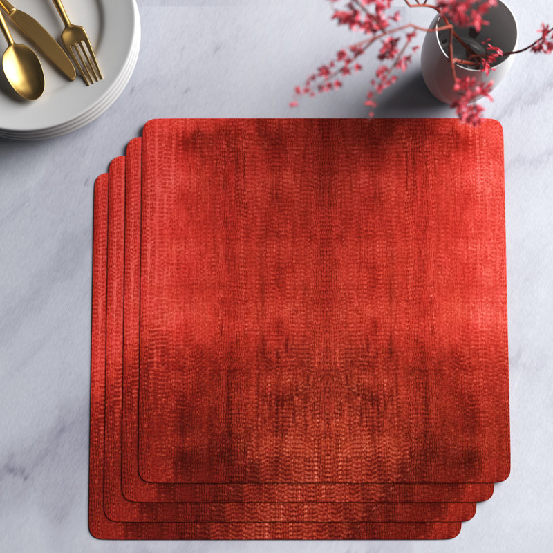 Napperon en vinyle 15 po Enzo, Rouge