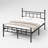 Metal Platform Bed Frame with 40" Headboard and Footboard, Steel Bed Frame, No Box Spring Needed, Easy Assembl-1676807770-1631339716