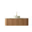 de salle de bain et lavabo rustique moderne de 2 pouces, céramique durable et pierre frittée, avec rangement