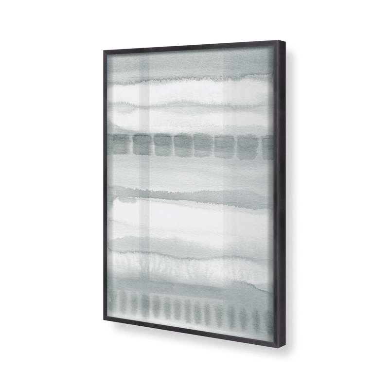Doux dégradé à rayures II, H 15,25 po x l 12,25 po, Zinc patiné