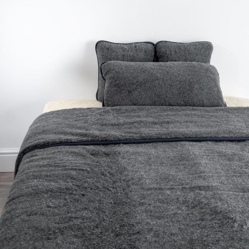 Merino Wool Quilt, 200 x 240 cm Quilted Bedspead