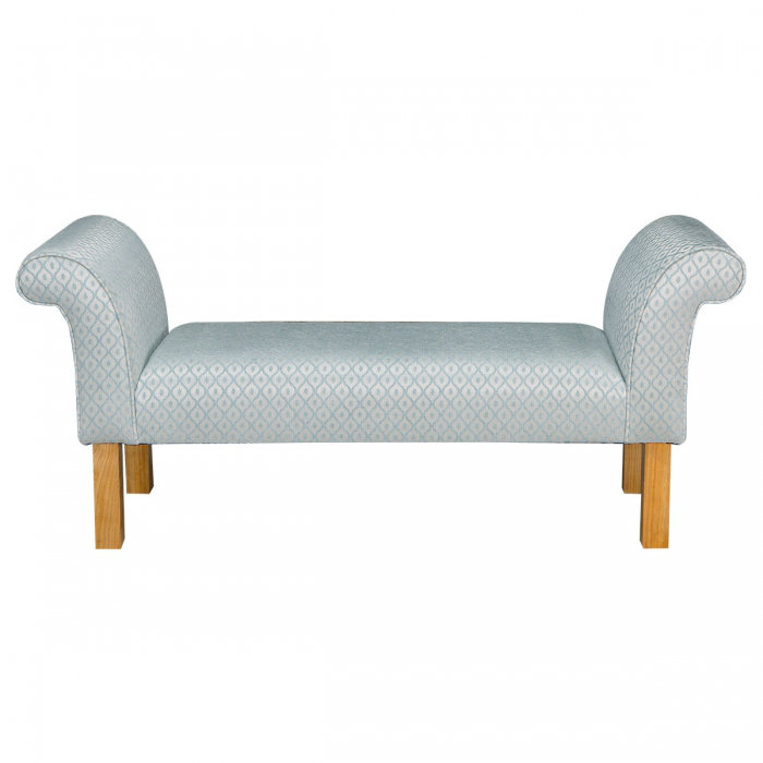 Medium Settle Bench, Blue, Trellis