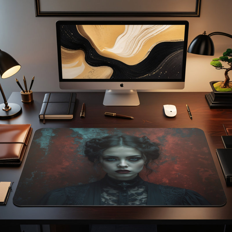Polyester Desk Pad, 14.4x12.1
