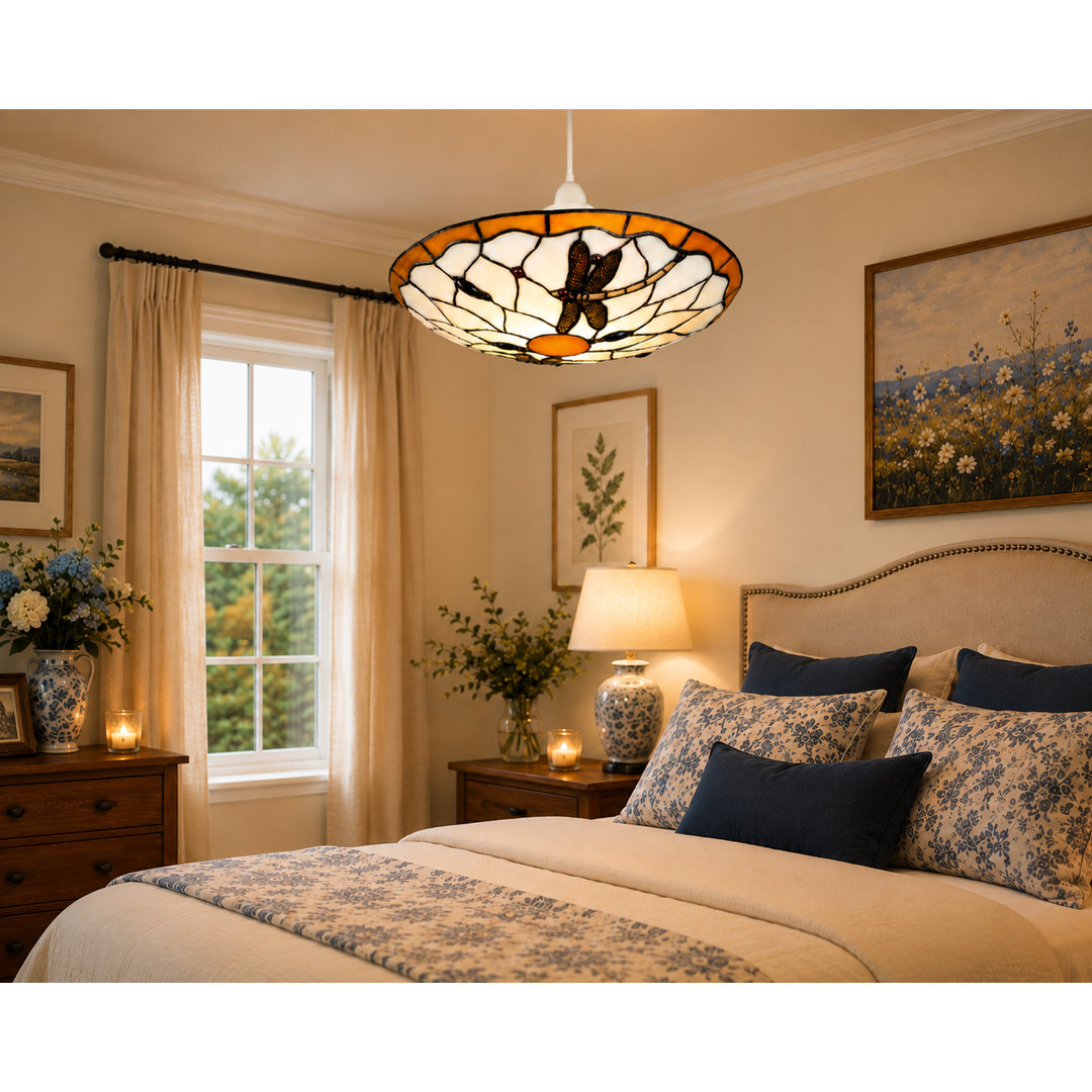 Plainville 15cm H Glass Bowl Pendant Shade ( Screw On )